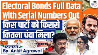 Electoral Bonds Case  SBI Submits Complete Data Including Unique Numbers to ECI UPSC Mains [upl. by Eillac]