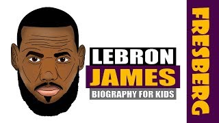 LeBron James Biography for students Highlights  Sports History  NBA Basketball Legend [upl. by Laekim]