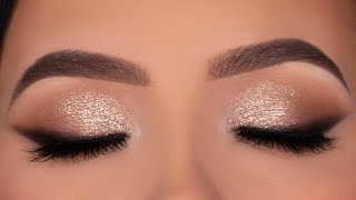 Soft Glitter Eye Makeup for Wedding  Party  Special Occasion [upl. by Pepita535]