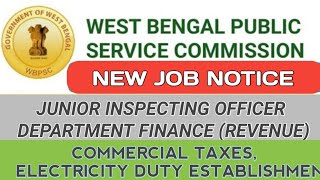 ADVT FOR RECRUITMENT TO THE POST OF JUNIOR INSPECTING OFFICER II ADVT NO 162023 [upl. by Sirraj]