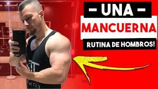 Rutina de Hombros con UNA MANCUERNA GANAR MASA MUSCULAR  Ejercicios con UNA MANCUERNA EN CASA [upl. by Aynotahs]