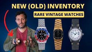 New Old Inventory We Take A Look At Rare Rolex Vintage Omega and Zenith Watches [upl. by Culley]