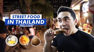 STREET FOOD IN THAILAND FOR A DAY  HASH ALAWI [upl. by Odnomra]