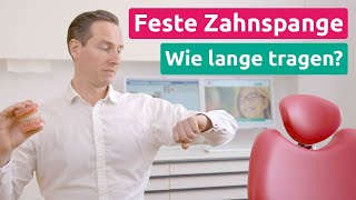 Feste Zahnspange Wie lange muss sie getragen werden KFO1  Praxis Dr Schmidt [upl. by Akem]