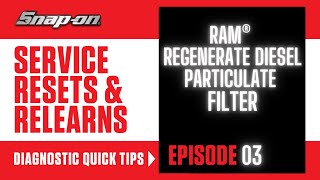 DPF Regeneration on a RAM®  Service Resets amp Relearns [upl. by Nospmoht]