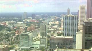 Glass elevator at the Sundial Restaurant Bar amp View going down [upl. by Sokin]