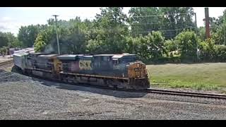 spirit sticker unit CSX at deshler OH railcam live [upl. by Helsell]