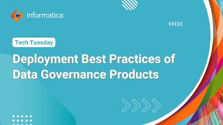 Deployment Best Practices of Data Governance Products – Axon EDC IDQ DPM [upl. by Yditsahc]