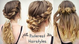 Copying Pinterest Hairstyles  Pinterest Braids  Braidsandstyles12 [upl. by Ardnekahs]