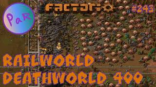 BULLET SHORTAGE  Ep 243  DeathWorld 400  Factorio [upl. by Odinevneib147]