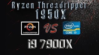 Ryzen Threadripper 1950X vs i9 7900X Benchmarks  Gaming Tests  Office amp Encoding CPU Review [upl. by Cash17]