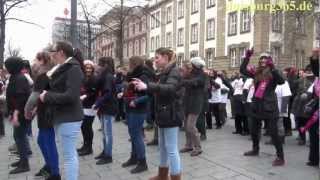 One Billion Rising  Aktion am 14022013 in der Innenstadt von Duisburg [upl. by Aretse]