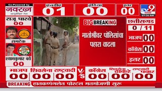 Mumbai Lok sabha Election Result 2024  मातोश्रीवर पोलिसांचा पहारा वाढला [upl. by Mercer]