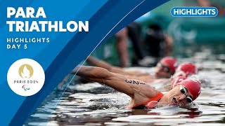 🏊🏃🚴 Para Triathlon Highlights  Day 5  Paris 2024 Paralympic Games [upl. by Emee]