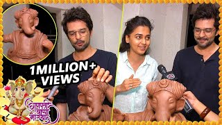 Raqesh Bapat TEACHES Tejasswi Prakash How To Make ECO FRIENDLY Ganapati  EXCLUSIVE Interview [upl. by Lisk147]