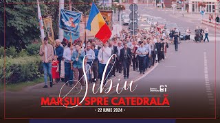 Marșul duhovnicesc al Oastei Domnului către Catedrala „Sfânta Treime”  Sibiu 22 iunie 2024 [upl. by Egap]