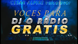 VOCES PARA DJ RADIO GRATIS [upl. by Ramled]