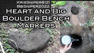 HEART AND BIG BOULDER BENCH MARKERS WITH A DEMONSTRATION OF USING THE AURAMETER KRIS SNIPER [upl. by Gibbs807]