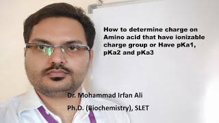 How to determine the charge on Amino acids that have ionizable charge group at any pH [upl. by Pamela917]