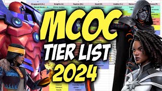 MCOC Tier List  Best Champions In Marvel Contest Of Champions  2024 [upl. by Marlee]