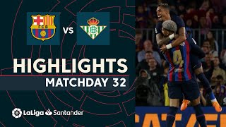 Resumen de FC Barcelona vs Real Betis 40 [upl. by Anujra]