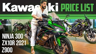 2021 Kawasaki Bikes Latest Price List 🏍️ Ft Kawasaki Ninja 300 Kawasaki Z900 amp Kawasaki Ninja 650 [upl. by Spencer534]