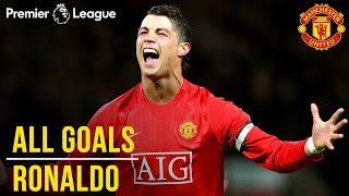 Cristiano Ronaldo  All Premier League Goals  WINNER Best Manchester United Player  1000 PL [upl. by Anafetse943]