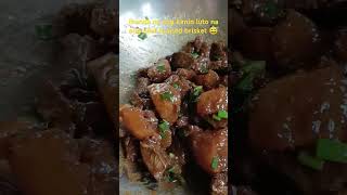 Get ready the rice beef braised brisket is cook😅😋shortvideo beefchineserecipeyummy beefrecipe [upl. by Ameline]