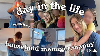 day in the life of a household managernanny to 4 [upl. by Suirradal]