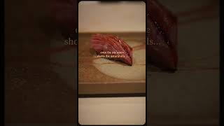 The fattiest cut of bluefin tuna nigiri  otoro [upl. by Gerladina]