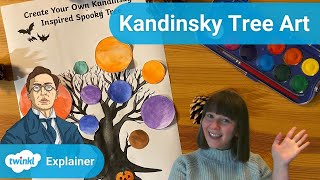 How to Use the KandinskyInspired Spooky Tree Art Activity [upl. by Mccall]