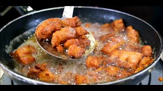 Como hacer Chicharrones de Cerdo en casa y Truco para que no salten Receta de Chicharrón de Puerco [upl. by Kahl]