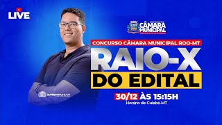 LIVE RAIOX EDITAL CÂMARA MUNICIPAL RONDONÓPOLISMT 3012 [upl. by Enerual78]