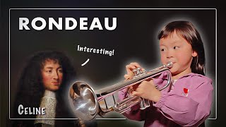 7 YearOld Plays Rondeau from quotSinfonie de Fanfaresquot on Trumpet by Mouret [upl. by Harmonia]