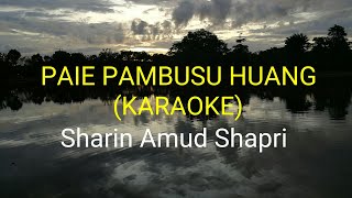 Paie Pambusu Huang Official Karaoke  Sharin Amud Shapri [upl. by Stuppy]