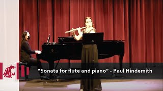 Sonata for flute and piano  Paul Hindemith  Stasia Kulsa flute [upl. by Wilkie]