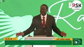 Raila Launching his Manifesto in Addis Ababa Ethiopiaroskimedia raila [upl. by Alana]