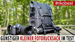 Günstiger kleiner Fotorucksack 20L mit extra Staufach  KampF CONCEPT BETA Rucksack im Praxistest [upl. by Einaffit]