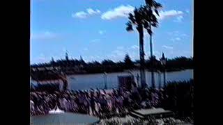 Double decker bus ride through Epcot 1990 [upl. by Ecirahs]