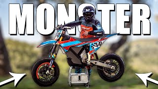 The Worlds Fastest Supermoto is Electric [upl. by Anerb]