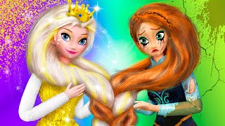 Elsa and Anna Adventures  30 Frozen DIYs [upl. by Ahsilif]