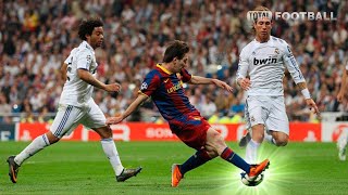 Lionel Messi vs Real Madrid Away UCL SemiFinal 201011 [upl. by Neisa953]