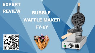 Hong kong egg waffle maker with German EGO thermost China kitchen equipment factory [upl. by Eward]