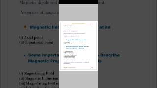 Magnetism and Matter Chapter OverviewClass 12PhysicsCBSENCERT [upl. by Anitsrhc]