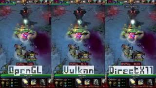 Dota 2  Vulkan API  OpenGL  Directx11 Real Time test Fx83xxGtx1060 [upl. by Dulcie]