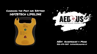 Changing the Pads and Batteries in the Defibtech Lifeline AED  AEDUS [upl. by Nell532]