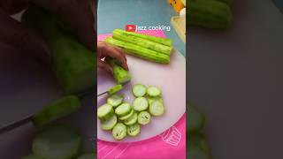 Loofah vegetables slicing satisfying asmrvideo [upl. by Rollecnahc]