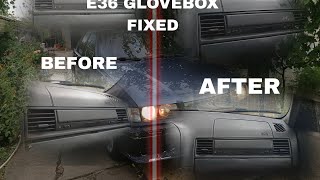 How To Fix E36 Glove Box  Solved tutorial [upl. by Noillimaxam]