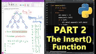 Part 2  Define the Recursive Insert Function Coded in Python [upl. by Andersen]