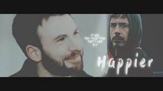 Tony × Steve 【STONY】 Happier [upl. by Nayr]